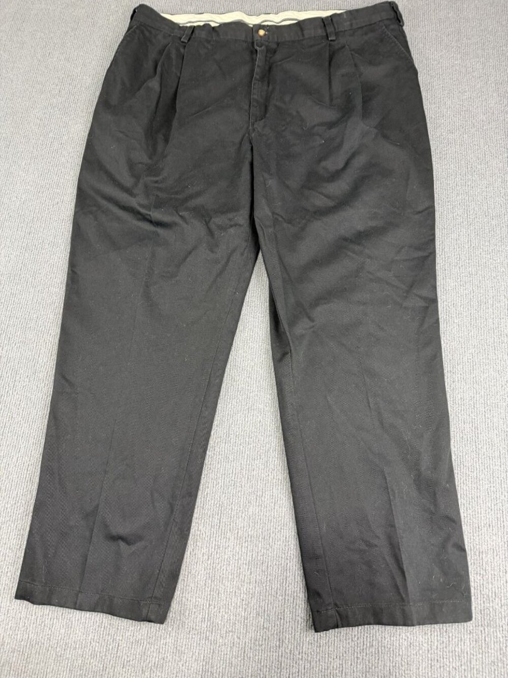 Dickies Mens Black Pleated Work Pants 44x32
